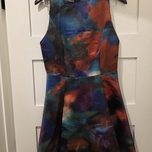 Alice + Olivia Blue and Red Dress